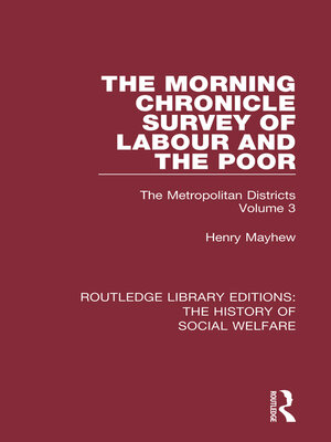 cover image of The Morning Chronicle Survey of Labour and the Poor